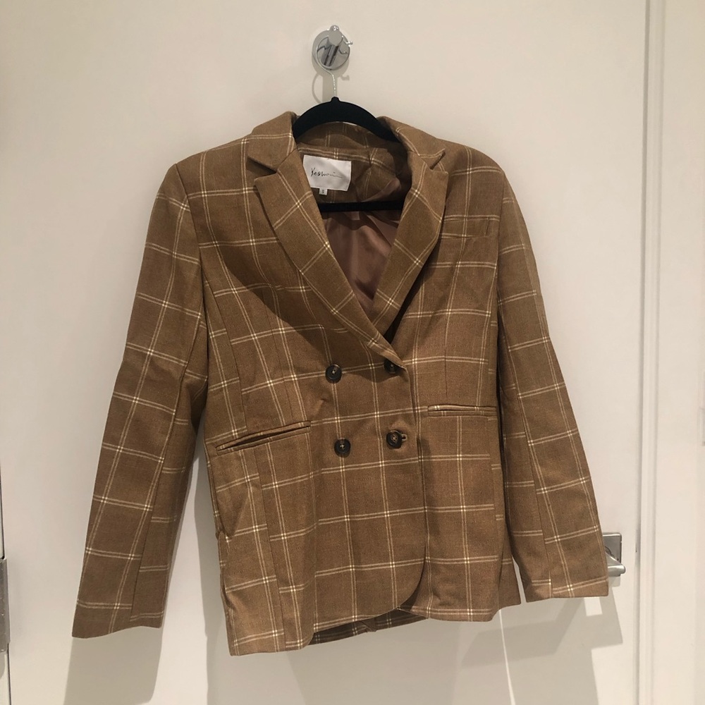 Checked Blazer Fall - image 1